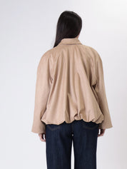 Bomber intrecciato Suede beige