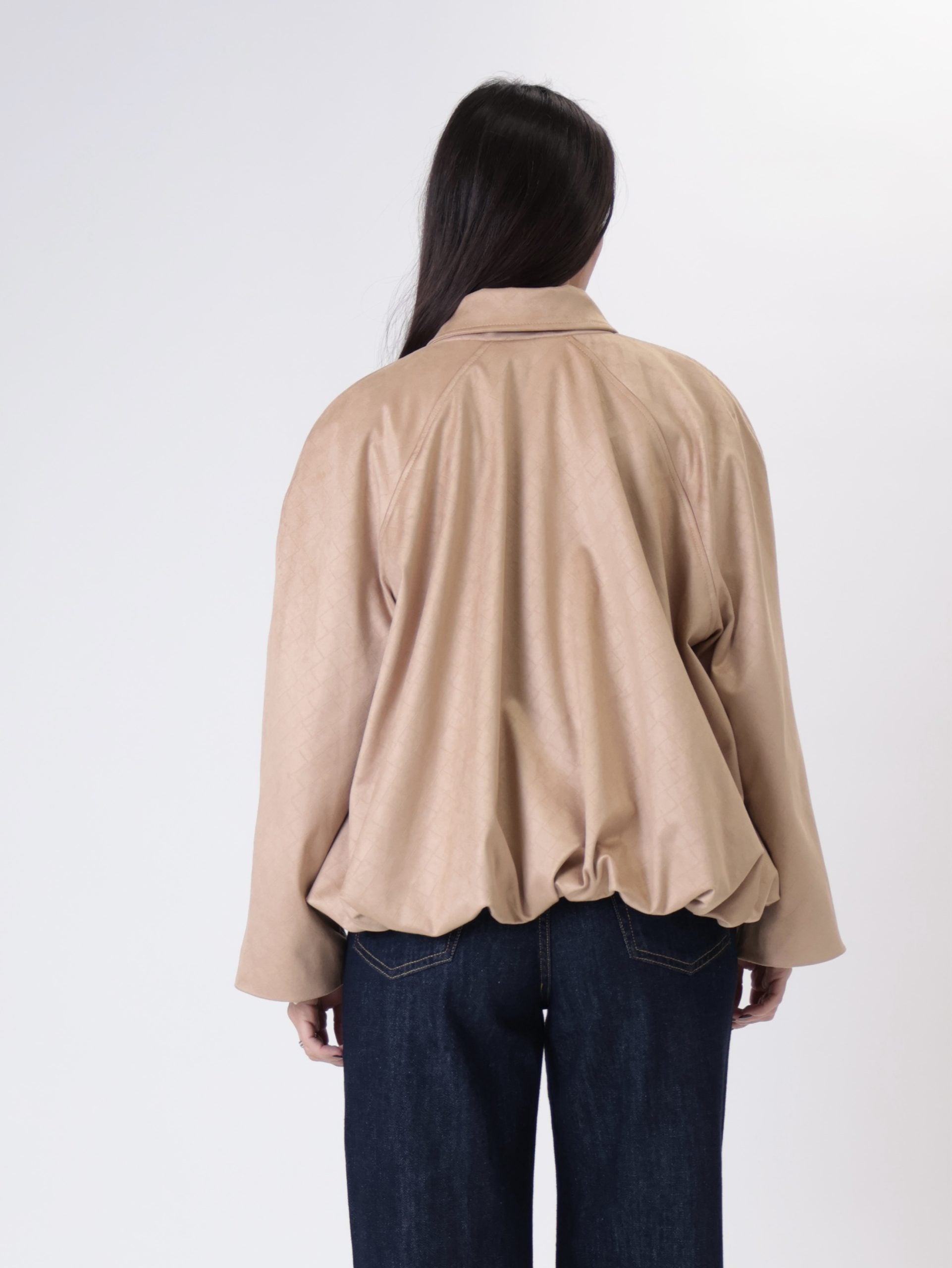 Bomber intrecciato Suede beige