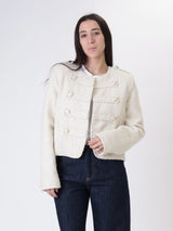 Cream tweed Napoleon jacket