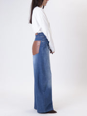 Jeans tasche ecopelle