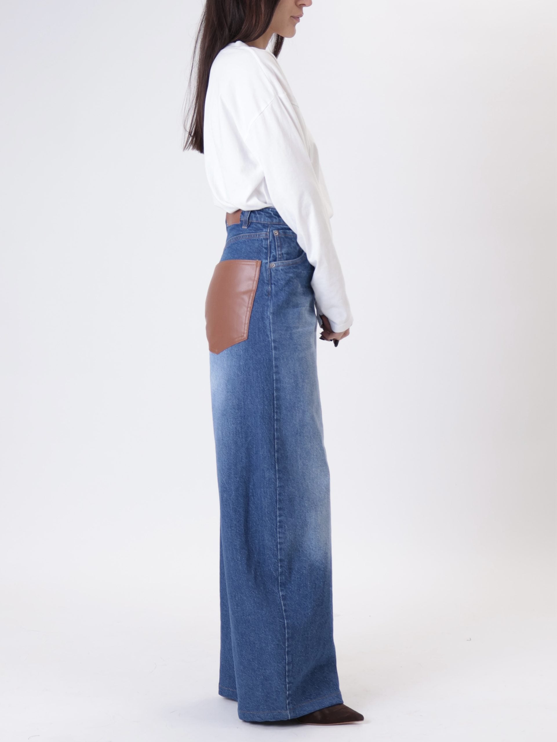 Jeans tasche ecopelle