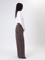 Jeans regular sfumato moro