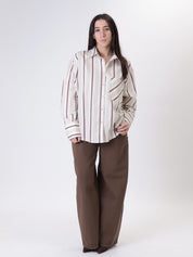 Camicia riga burro/moro
