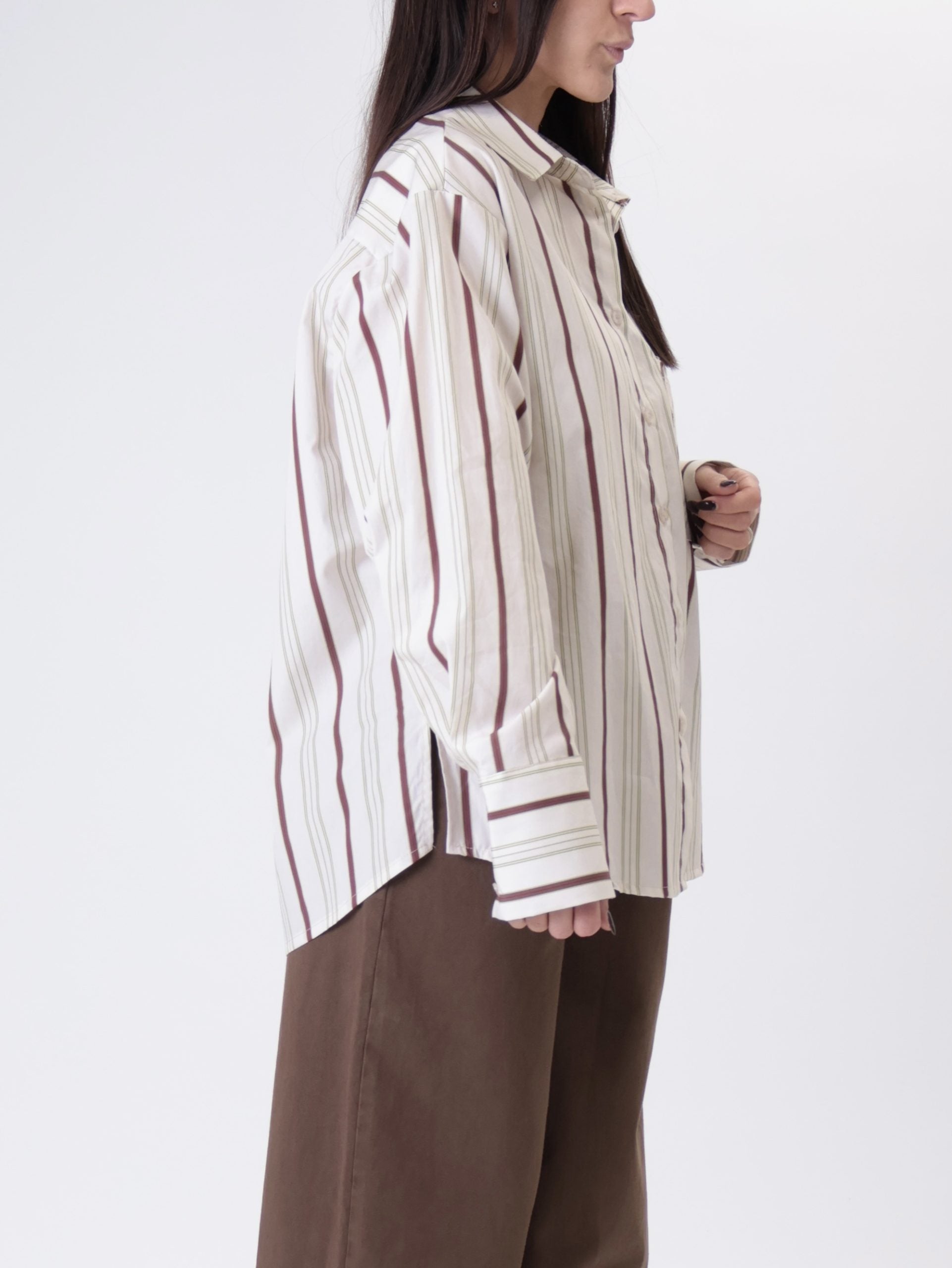 Camicia riga burro/moro