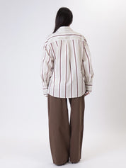 Camicia riga burro/moro