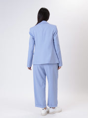 "Diretta" darted trousers light blue