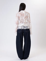 Blusa pizzo avorio