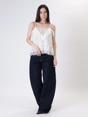 White lace top
