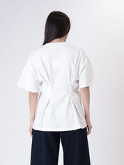 T-shirt pinces bianco