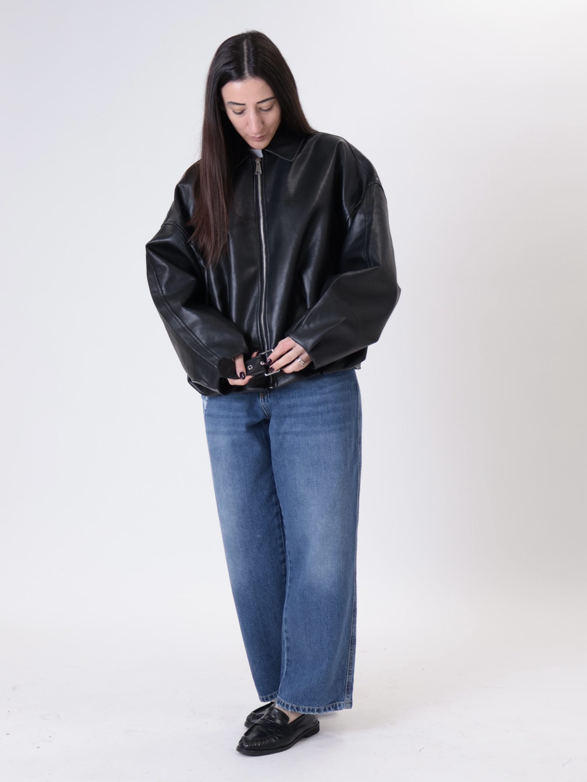 Bomber ecopelle Tokyo nero