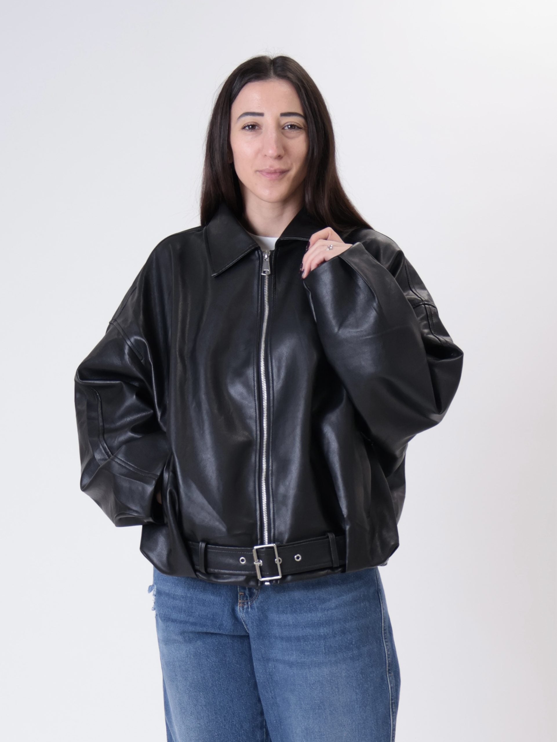 Bomber ecopelle Tokyo nero