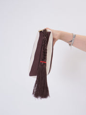 Pochette borsa Righe moro/burro