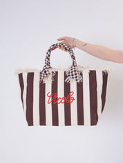 Borsa Ibiza Maxi Bag righe