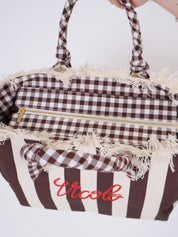 Borsa Ibiza Maxi Bag righe
