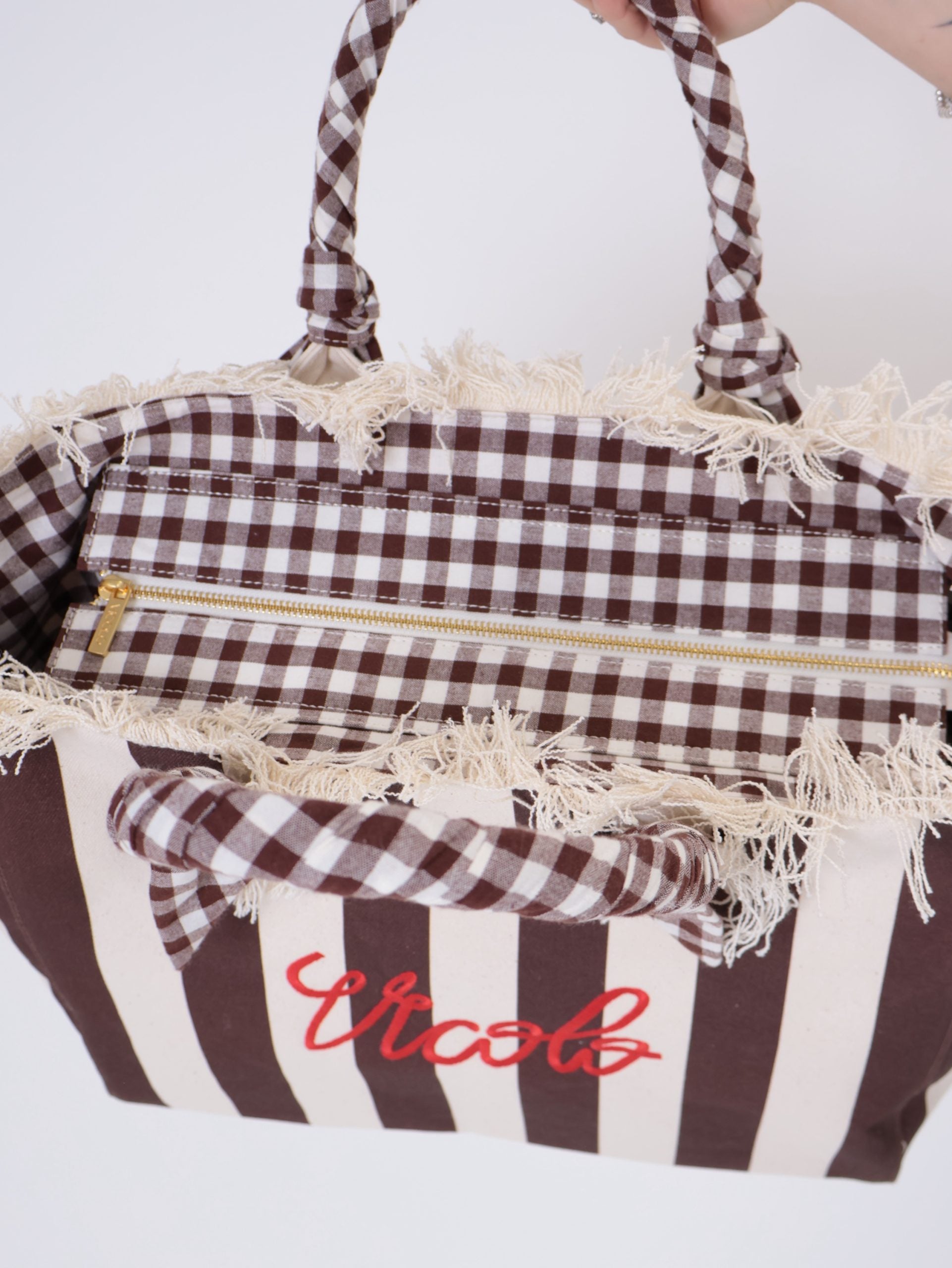 Borsa Ibiza Maxi Bag righe