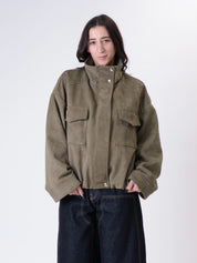 Bomber suede Emily militare