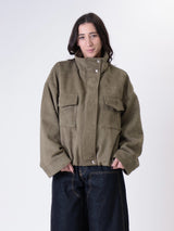 Bomber suede Emily militare