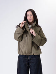 Bomber suede Emily militare