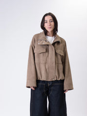 Bomber suede Emily fango