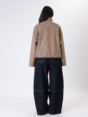 Bomber suede Emily fango