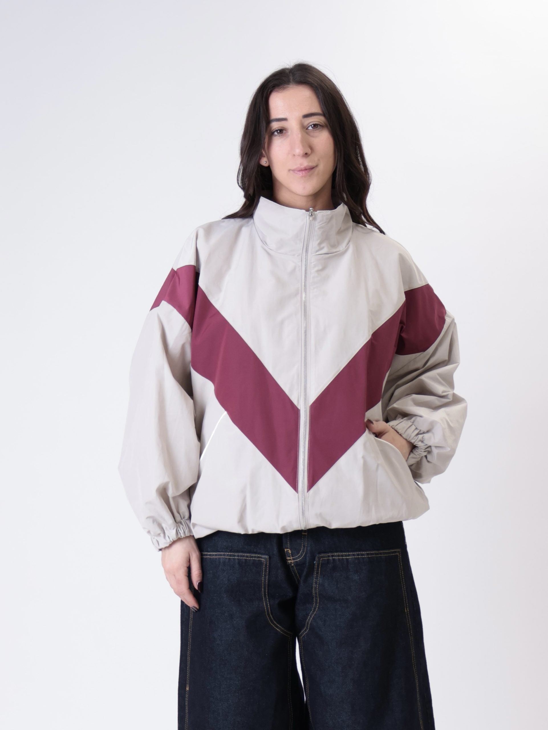 Bomber Florida sabbia/bordeaux