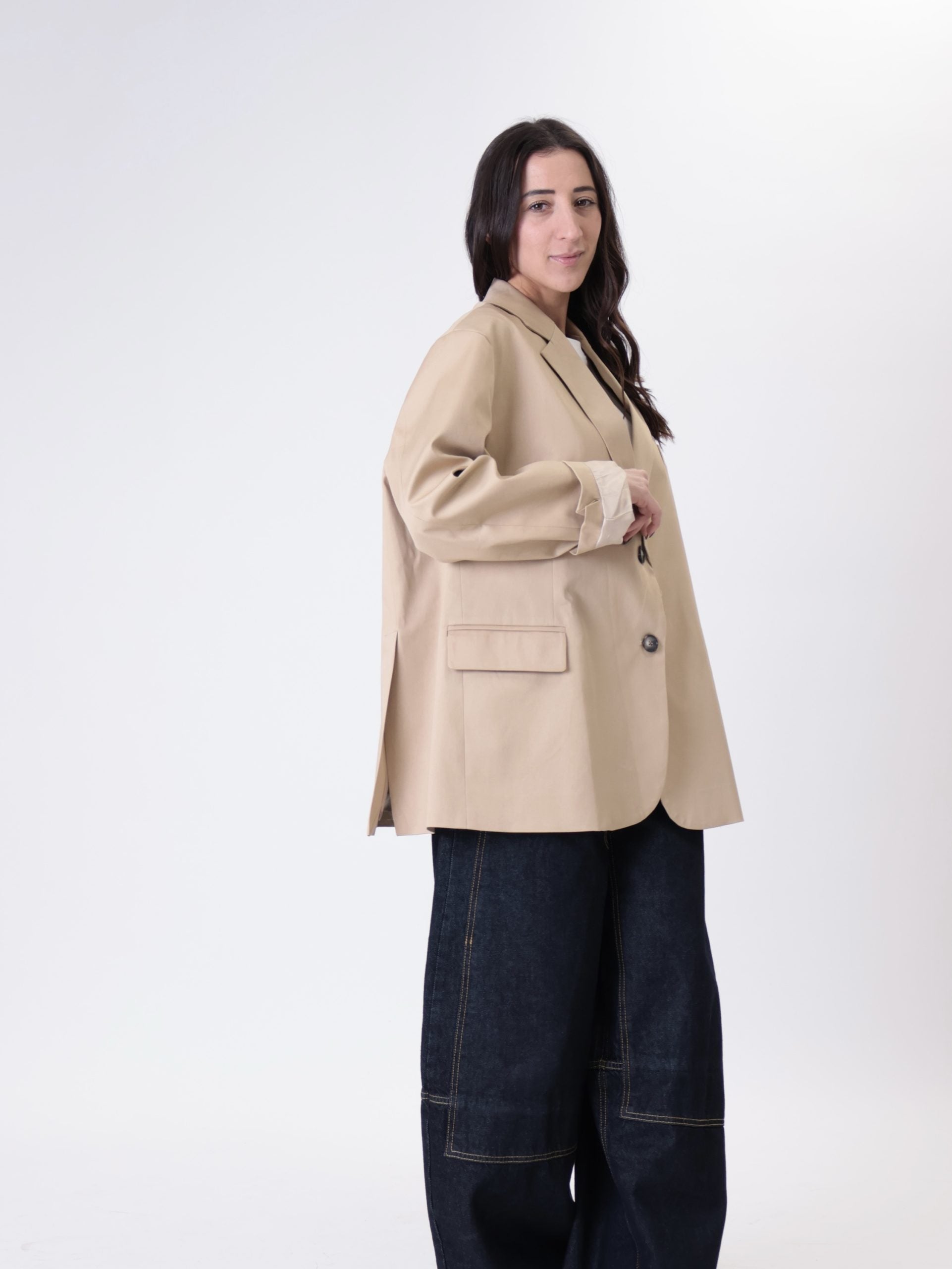 Blazer over cotone deserto