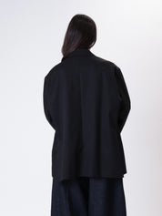 Blazer over cotone nero