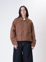 Camel Denver denim bomber