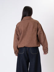 Camel Denver denim bomber