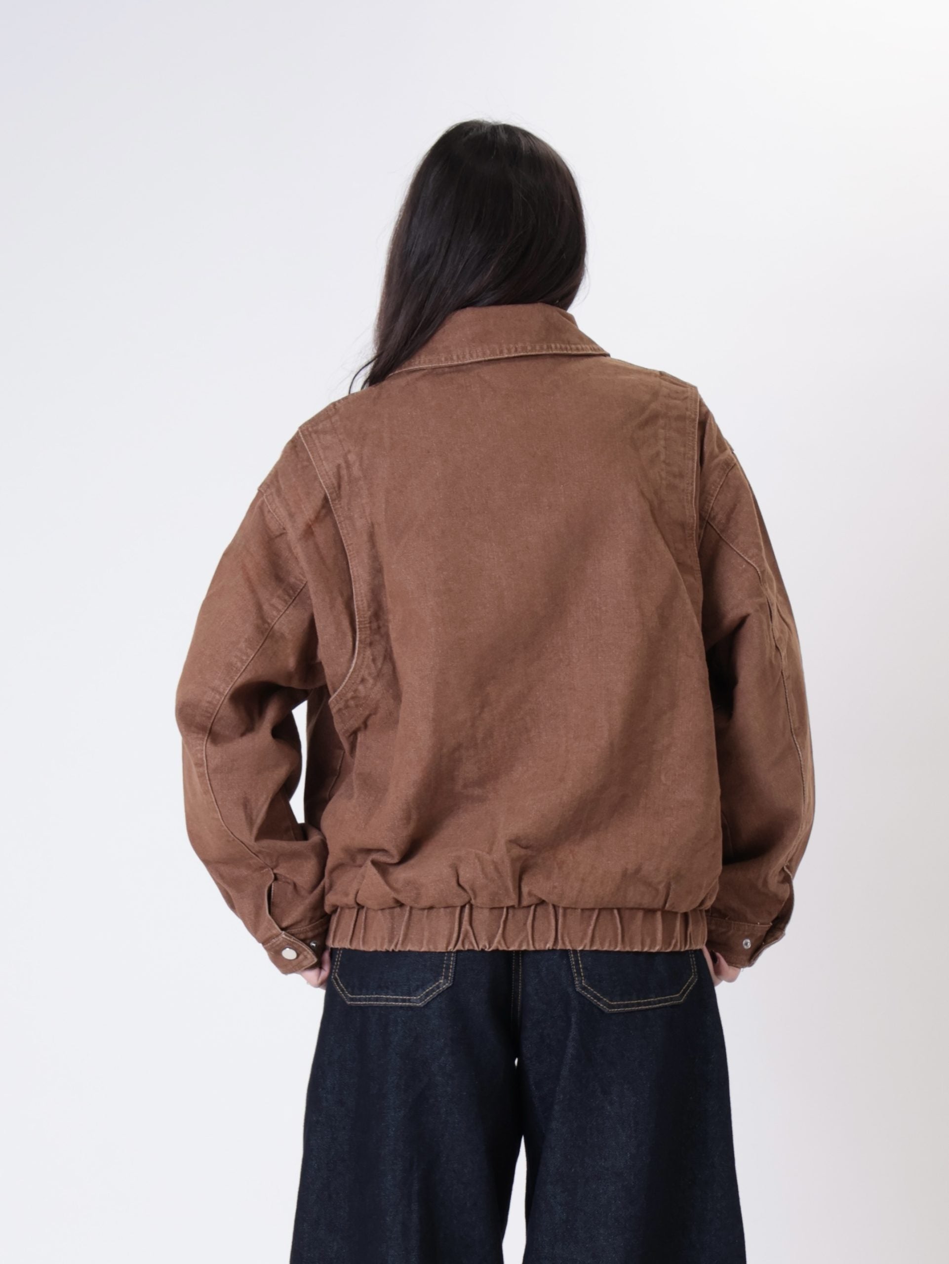 Camel Denver denim bomber