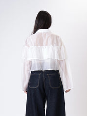 Blusa crop voilant burro