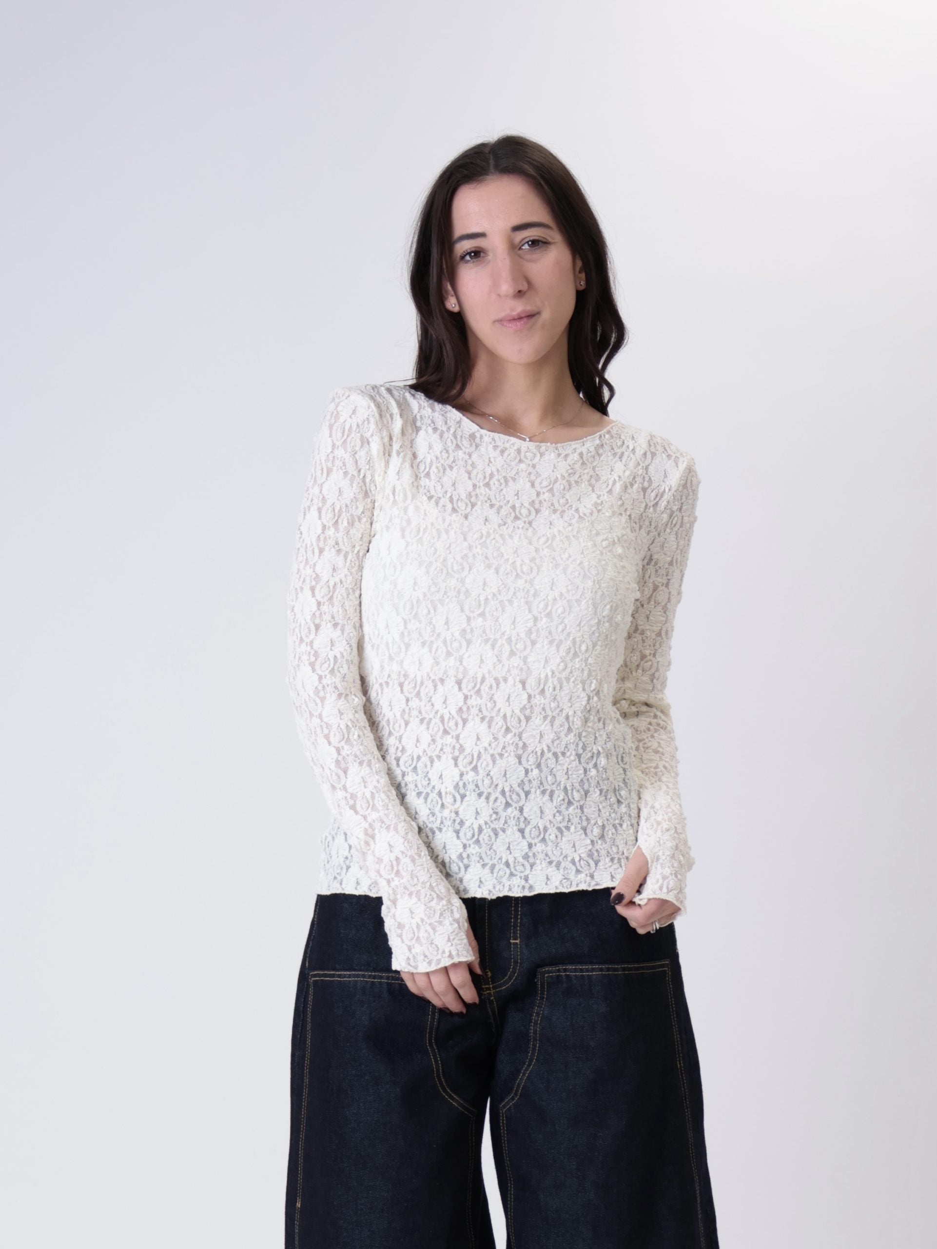 Butter lace shirt