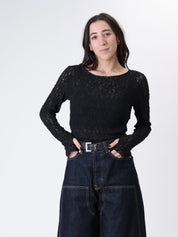 Black lace top