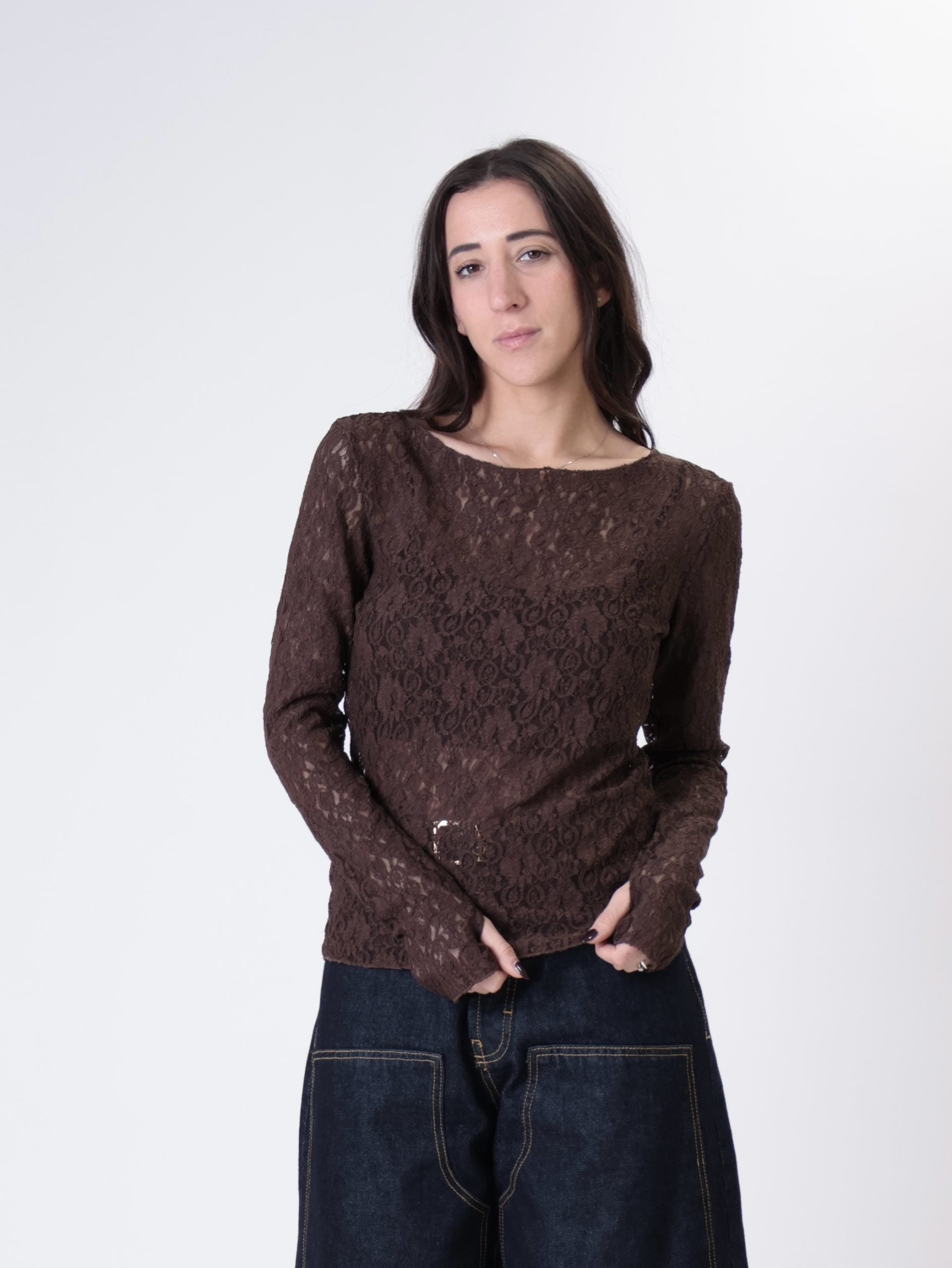 Maglia pizzo moro