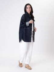 Camicia denim scuro