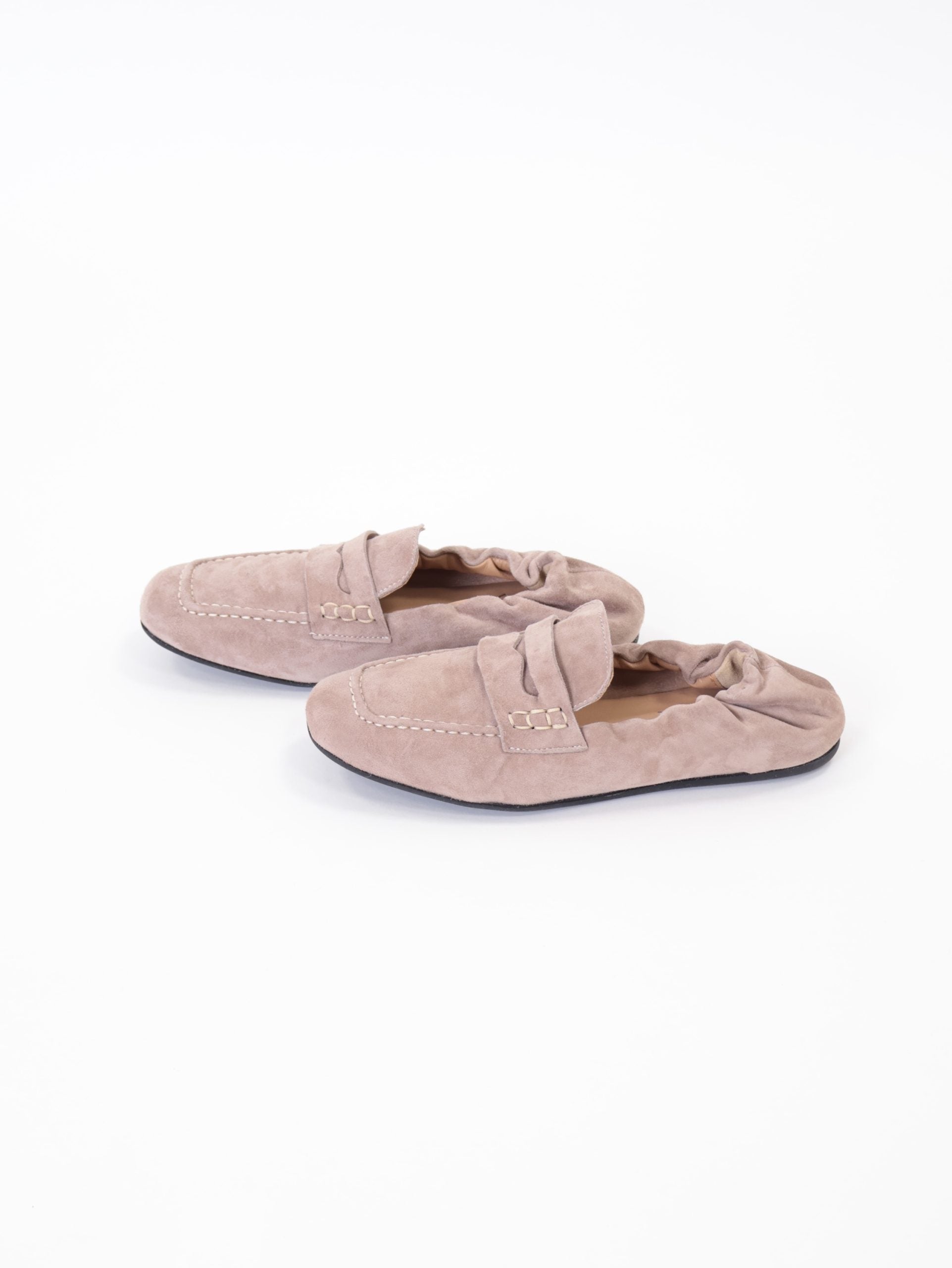Mocassino miuccia rosa antico
