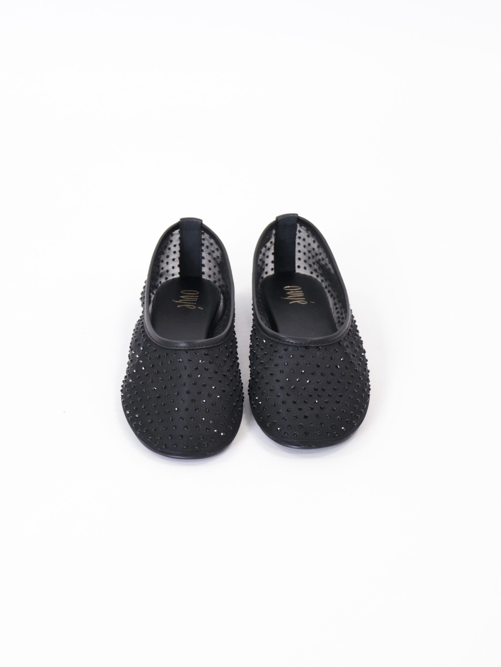 Black rhinestone ballerina