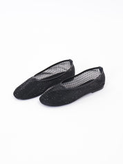 Black rhinestone ballerina