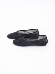 Black rhinestone ballerina
