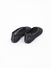 Black rhinestone ballerina
