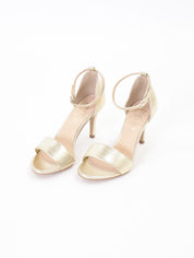 Platinum heel sandal