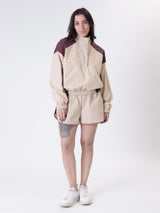 Jacket Miami beige/burgundy
