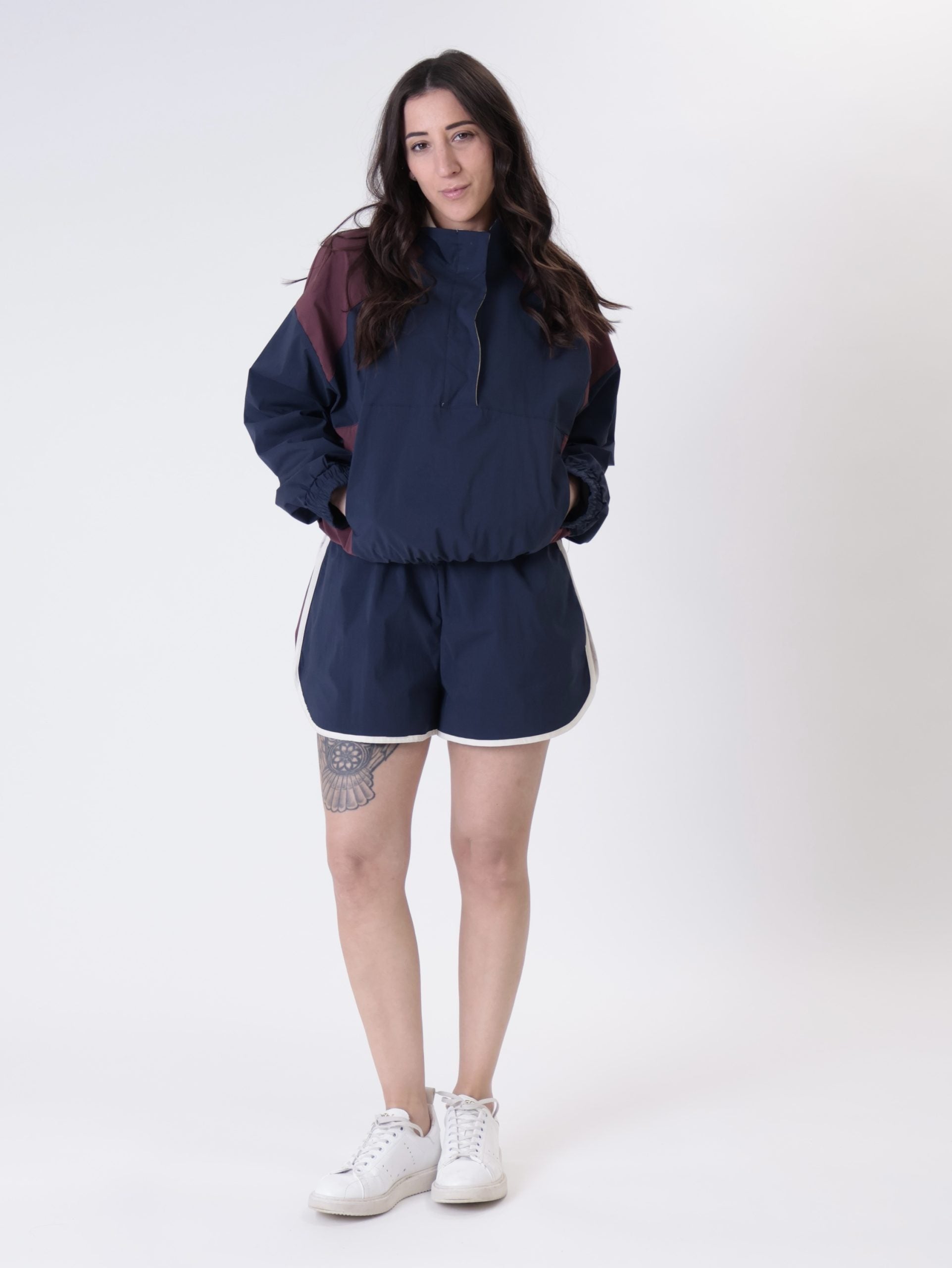 Miami jacket blue/burgundy