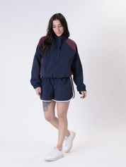 Miami jacket blue/burgundy