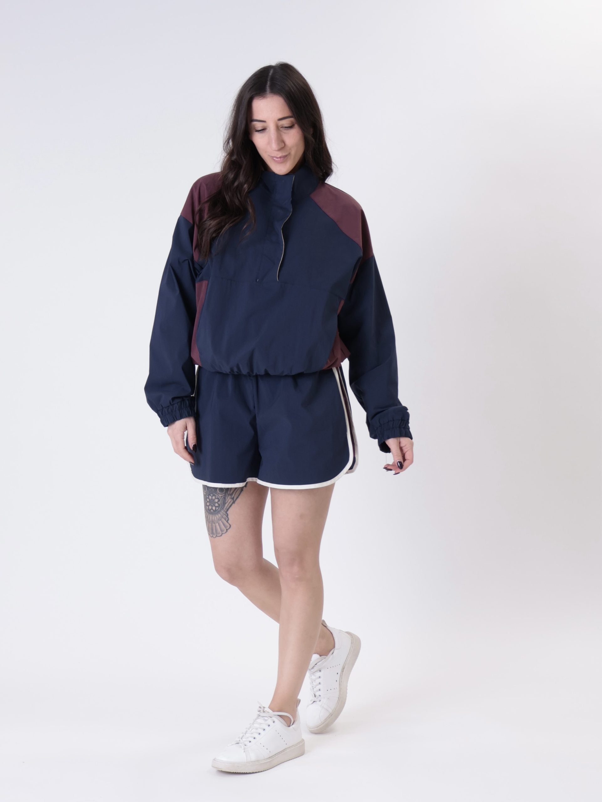 Miami jacket blue/burgundy
