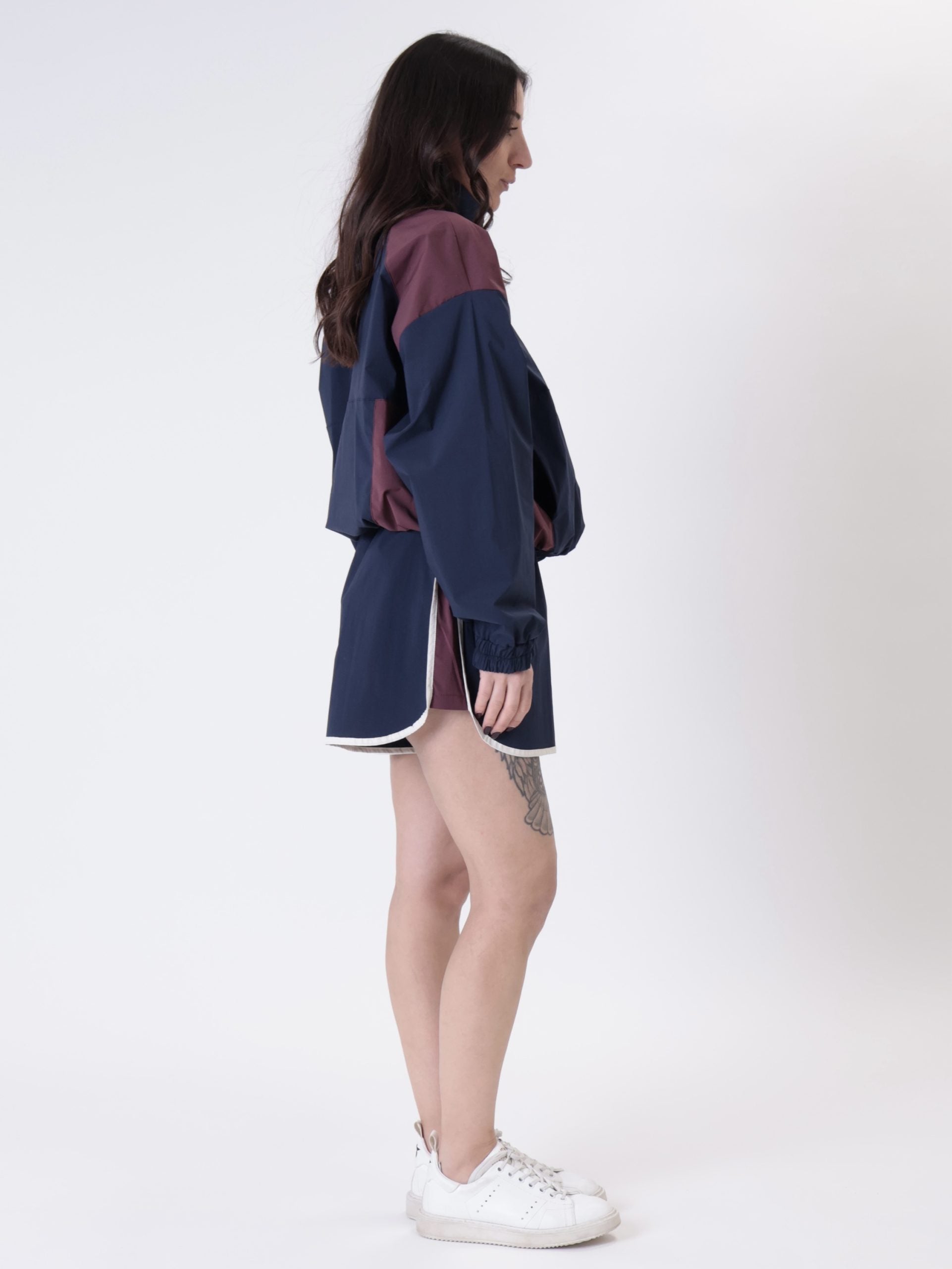 Shorts Miami blue/burgundy