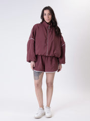 Bomber jacket Madda burgundy/butter