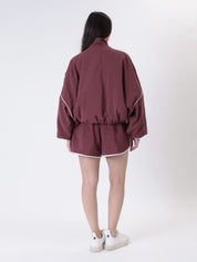 Bomber jacket Madda burgundy/butter
