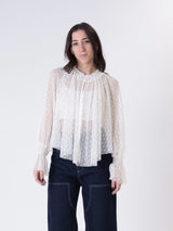 Blusa punto smock burro