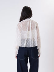 Blusa punto smock burro